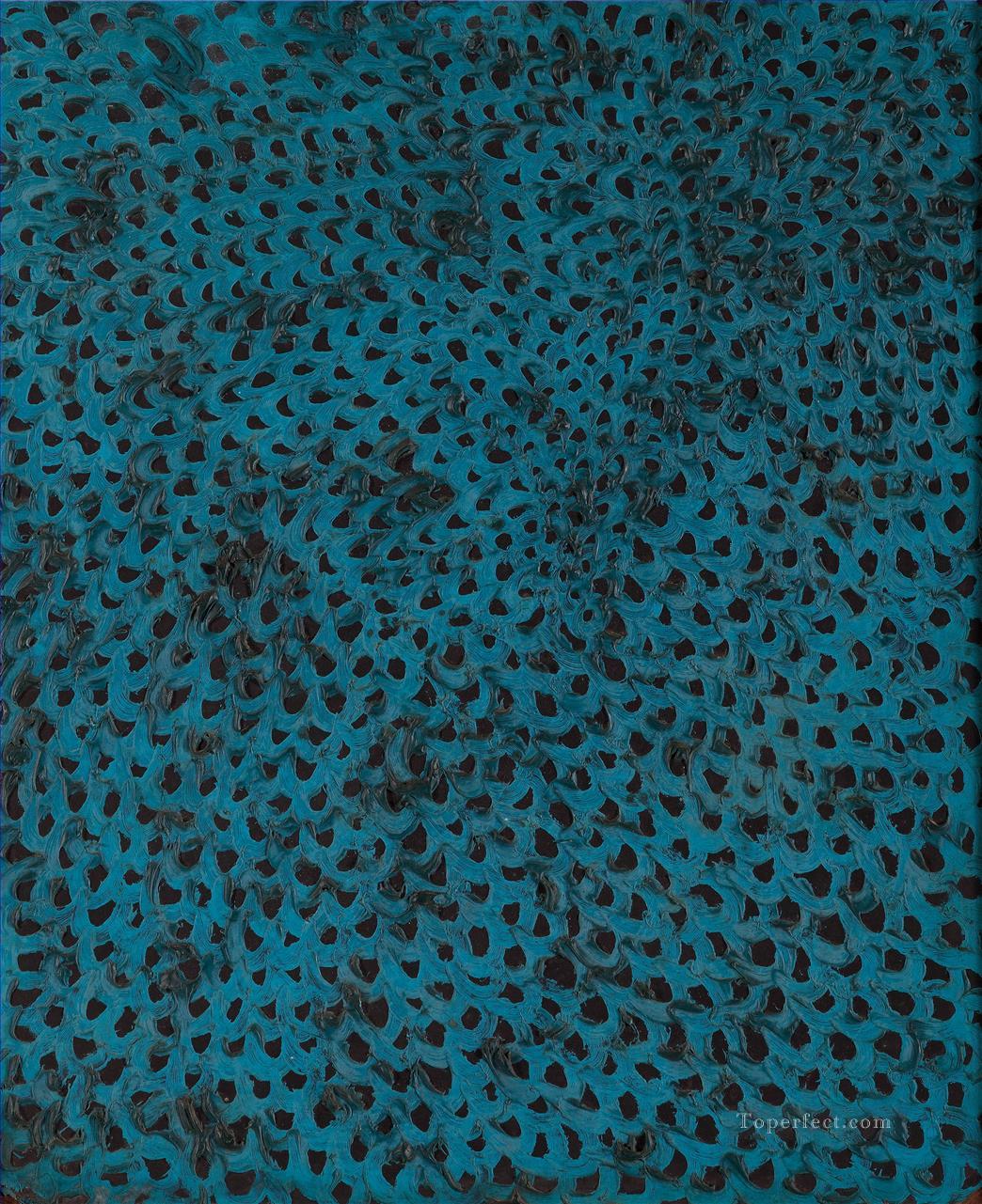 Nets Blue Yayoi Kusama Pop art minimalism feminist Oil Paintings